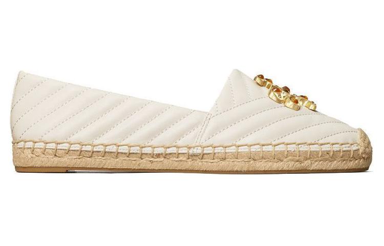 Order (W) TORY BURCH Espadrille Logo Bulu Putih 82454-104