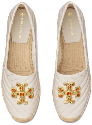 (Women) TORY BURCH Logo Shearling Lined Espadrille 'White' 82454-104 Shop (Women) TORY BURCH Logo Shearling Lined Espadrille 'White' 82454-104