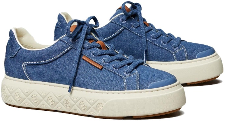 (Women) TORY BURCH Low-Top Sneaker 'Blue Lace-Up' 150228-400 Order (Women) TORY BURCH Low-Top Sneaker 'Blue Lace-Up' 150228-400