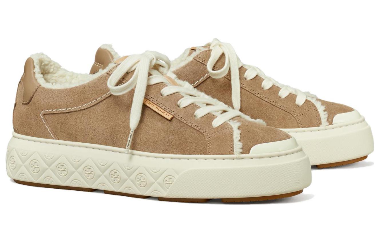 (W) TORY BURCH Low-Top Sneaker 'Ladybug Brown Leather' 圖 3