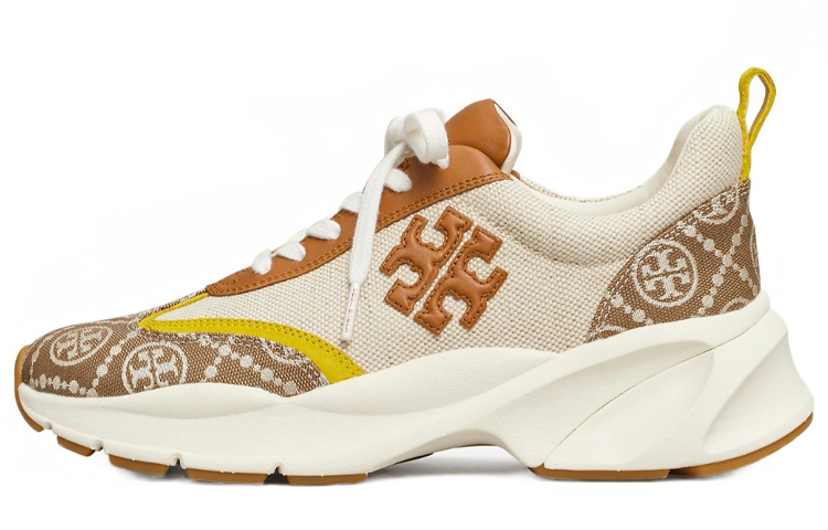 (W) TORY BURCH Low-Top Sneaker 'White Yellow'