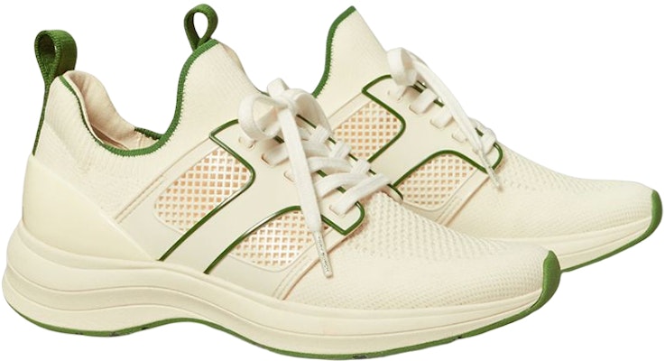 (W) TORY BURCH Low-Top Lace-Up Sneaker 'Ivory White' Kasut Putih Gading 136629-108 Order (W) TORY BURCH Low-Top Lace-Up Sneaker 'Ivory White' Kasut Putih Gading 136629-108