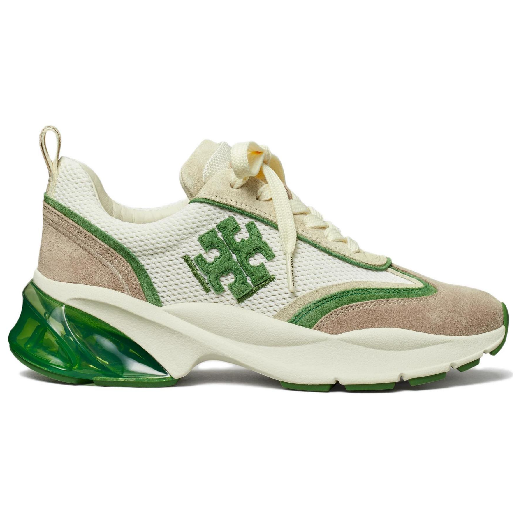 (W) TORY BURCH Low Top Sneaker 'White Green Print' 圖 4
