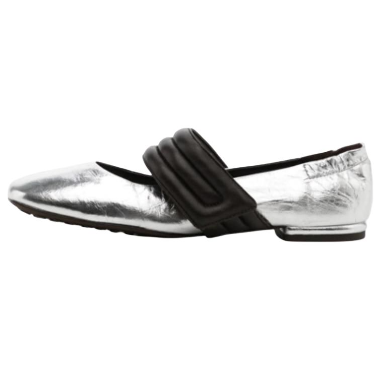 (Women) TORY BURCH Mary Jane Ballet Flat 'Silver' 141200-100