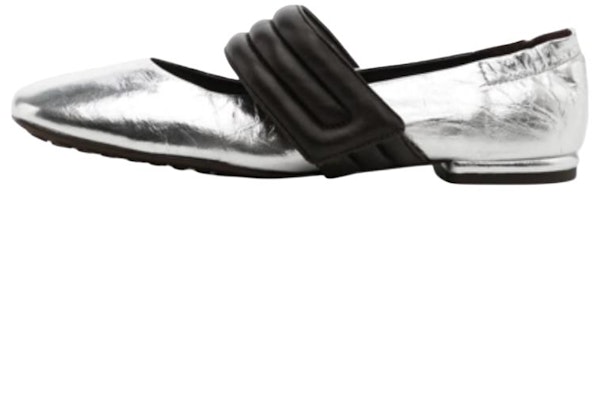 (Women) TORY BURCH Mary Jane Ballet Flat 'Silver' 141200-100 Buy (Women) TORY BURCH Mary Jane Ballet Flat 'Silver' 141200-100