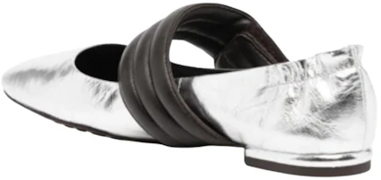 Shop (W) TORY BURCH Mary Jane Ballet Flat 'Silver' Kasut Balet Perak 141200-100