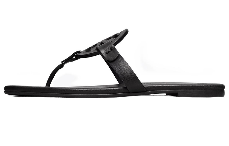 (Women) TORY BURCH Miller Black Fashion Slides with Rubber Sole. 90582-006