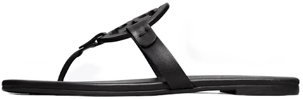 (Women) TORY BURCH Miller Black Fashion Slides with Rubber Sole. 90582-006 (Women) TORY BURCH Miller Black Fashion Slides with Rubber Sole. 90582-006