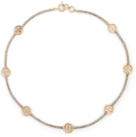 (Women) Tory Burch Miller Double T Logo Necklace for Women in Gold. 141136-783 (Women) Tory Burch Miller Double T Logo Necklace for Women in Gold. 141136-783