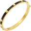 Buy (W) Tory Burch Gelang Wanita Miller Enamel Stainless Steel Hitam/Emas. 155538-720