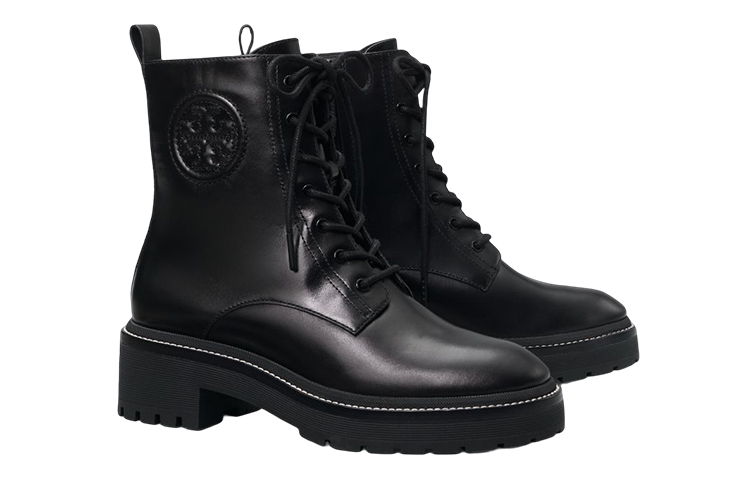 (W) TORY BURCH Miller Leather Strap Bootie 'Black' 圖 4