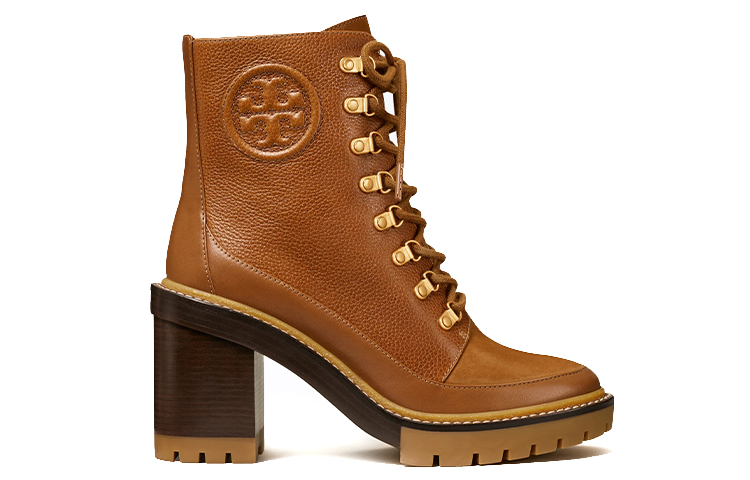 (W) TORY BURCH Miller Mixed-Materials Lug Boot 'Brown' 圖 2