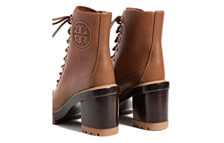 (W) TORY BURCH Miller Mixed-Materials Lug Boot 'Brown' 圖 5