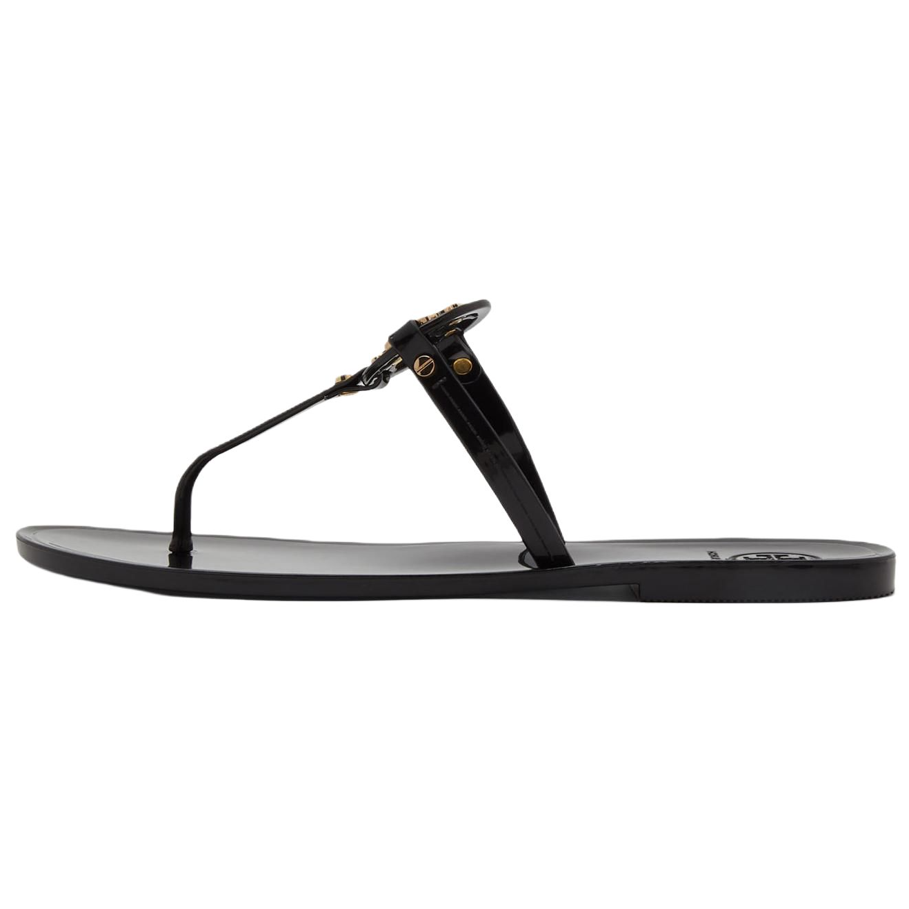 (Women) TORY BURCH Miller Open-Toe Flat Sandals Black Women 51148678-001