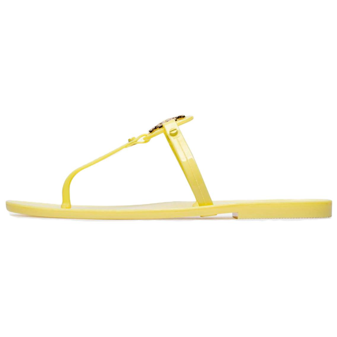 (Women) TORY BURCH Miller Yellow Round-Toe Thong Sandals . 65039-798 shoes