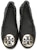 (W) TORY BURCH Minnie 'Logo Emas Hitam' 50736-002