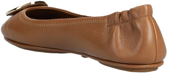 TORY BURCH Minnie 皮革 時尚優雅芭蕾舞平底鞋 女款 焦糖色 Shop TORY BURCH Minnie 皮革 時尚優雅芭蕾舞平底鞋 女款 焦糖色