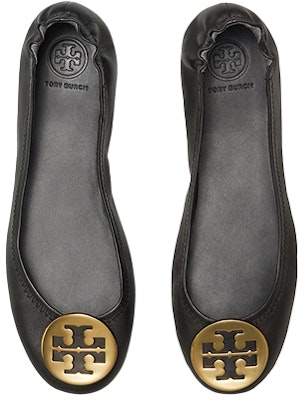 (W) TORY BURCH Minnie Ballet Flats Hitam 50393-013 Shop (W) TORY BURCH Minnie Ballet Flats Hitam 50393-013