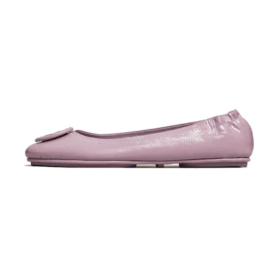 (W) TORY BURCH Minnie 'Lilac Patent Travel Ballet Flat'
