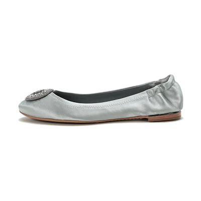 (W) TORY BURCH Minnie Ballet Flat 'Light Blue'