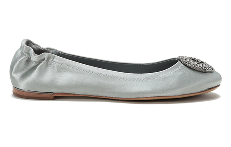 Order (W) TORY BURCH Kasut Ballerina Minnie 'Biru Muda' 78816-400