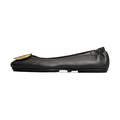 (W) TORY BURCH Minnie Ballet Flats Black