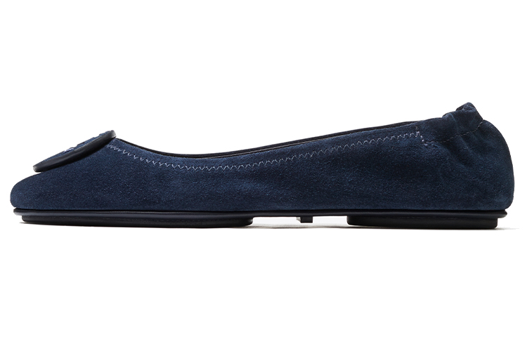 (Women) TORY BURCH Minnie Travel 'Navy Ballet Flats' 57247-416