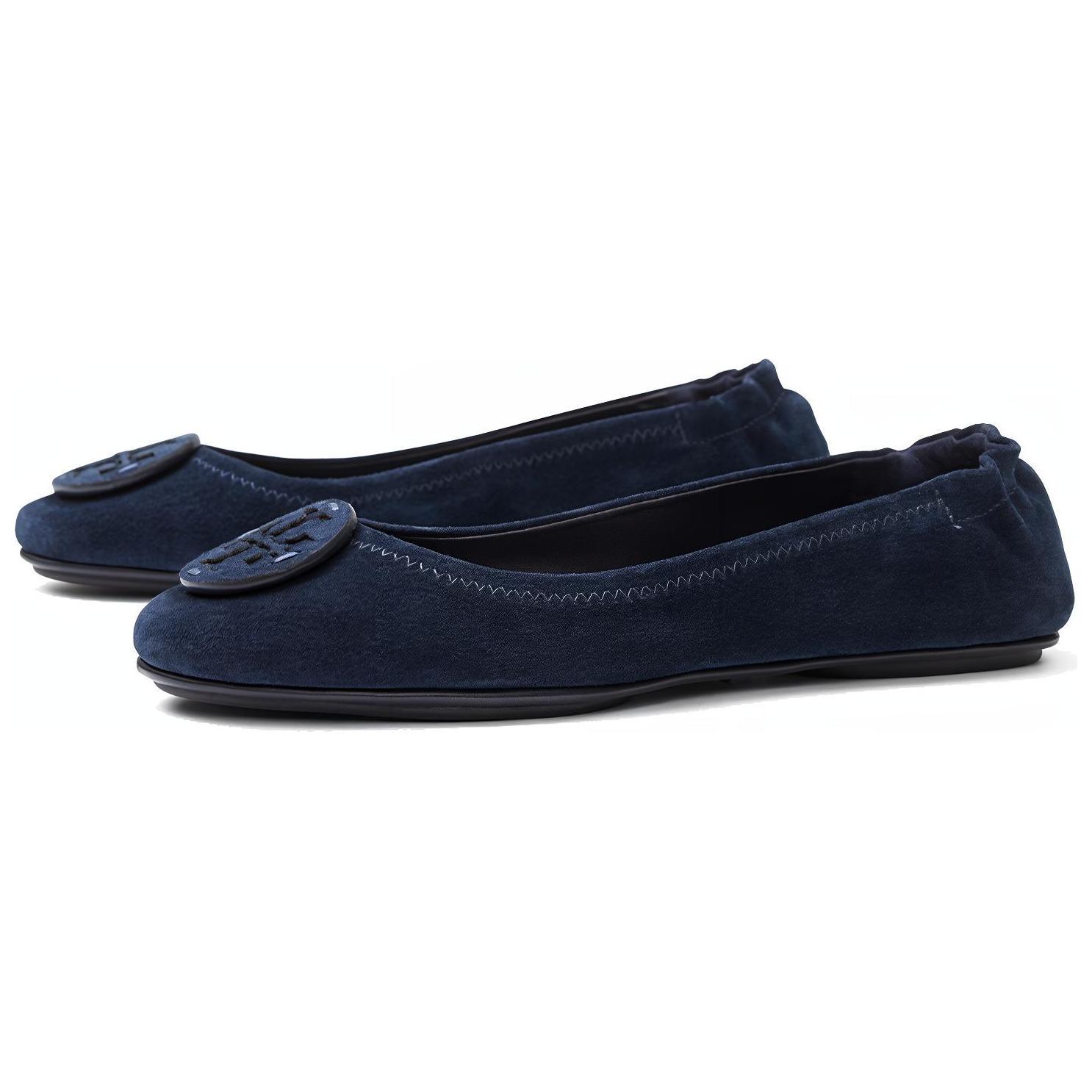 (W) TORY BURCH Minnie Travel 'Navy Ballet Flats' 圖 3