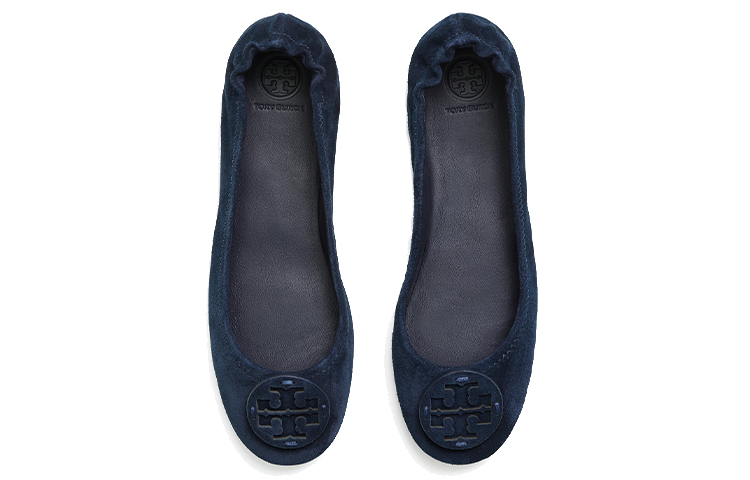 (W) TORY BURCH Minnie Travel 'Navy Ballet Flats' 圖 5