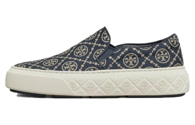 (W) TORY BURCH Minnie Travel Ballet Flat 'Navy'