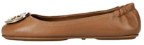 Buy (W) TORY BURCH Minnie Travel Ballerinas Braun Gold ''Brown'' 50393-232