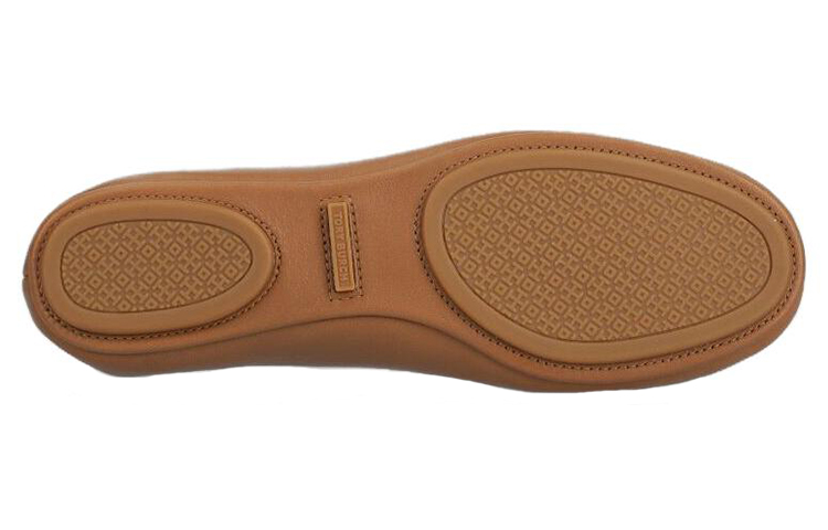 Details for (W) TORY BURCH Minnie Travel Ballerinas Braun Gold ''Brown'' 50393-232
