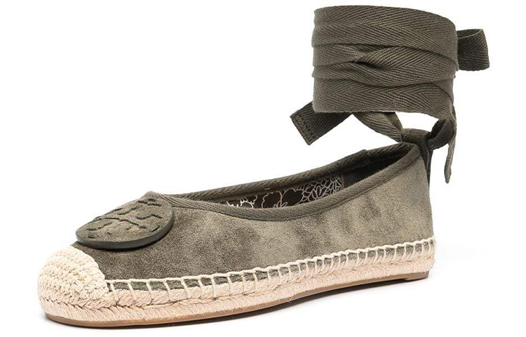 (W) TORY BURCH Minnie Velvet Flat 'Green' 圖 2