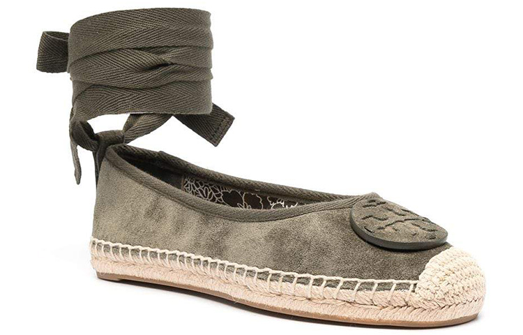 (W) TORY BURCH Minnie Velvet Flat 'Green' 圖 3