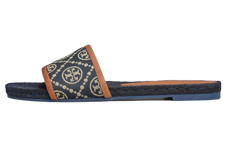 (W) TORY BURCH Monogram Slide 'Navy'