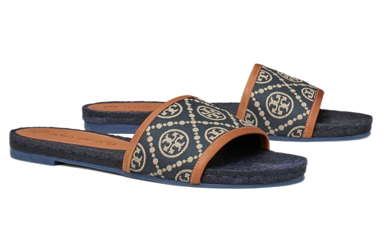(W) TORY BURCH Monogram Slide 'Navy' 圖 3