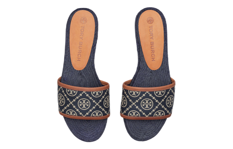 (W) TORY BURCH Monogram Slide 'Navy' 圖 4