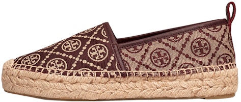 (Women) TORY BURCH Monogram Woven 'Red Fisherman' 142045-250 (Women) TORY BURCH Monogram Woven 'Red Fisherman' 142045-250