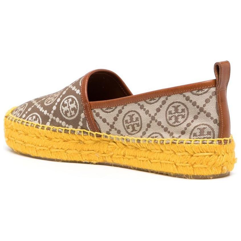 (W) TORY BURCH Monogram Woven Flat 'Brown' 圖 4