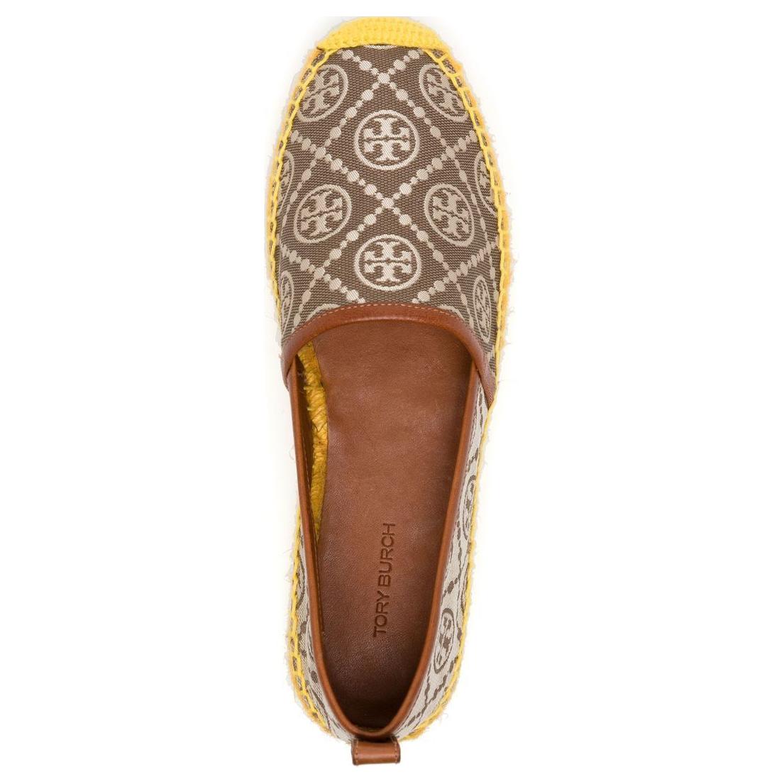 (W) TORY BURCH Monogram Woven Flat 'Brown' 圖 5