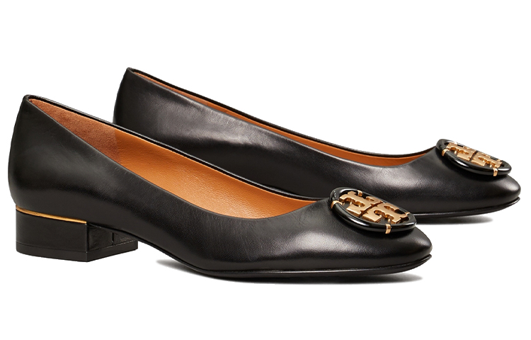 (W) TORY BURCH Multi-Logo High Heels 'Black Chunky Heel Fashion' 圖 3