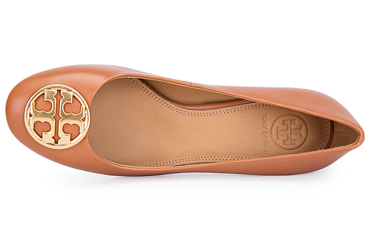 (W) TORY BURCH Napa Leather High Heel 'Metallic Buckle Brown' 圖 3
