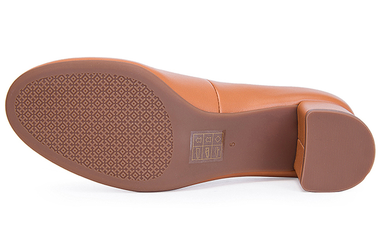 (W) TORY BURCH Napa Leather High Heel 'Metallic Buckle Brown' 圖 4