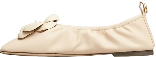 (Women) TORY BURCH Nappa Leather Ballet Flats 'Beige' 84855-191 (Women) TORY BURCH Nappa Leather Ballet Flats 'Beige' 84855-191