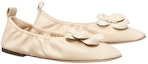 Lookbook (W) TORY BURCH Kasut Balerina Kulit Nappa 'Beige' 84855-191