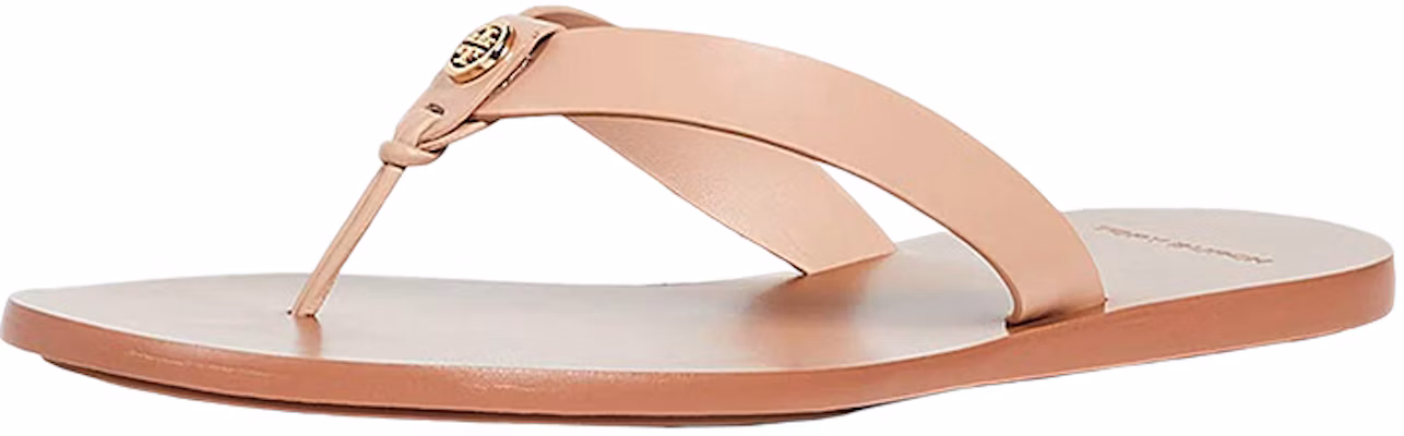 (W) Tory Burch Sandal Jepit Flat Kulit Nude Logo. 53653-267 Buy (W) Tory Burch Sandal Jepit Flat Kulit Nude Logo. 53653-267