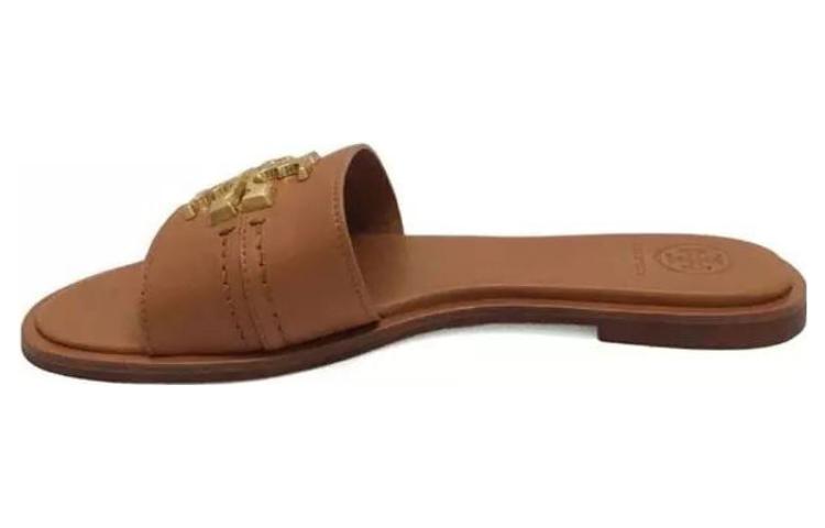 (W) TORY BURCH Open-Toe Slide 'Brown'