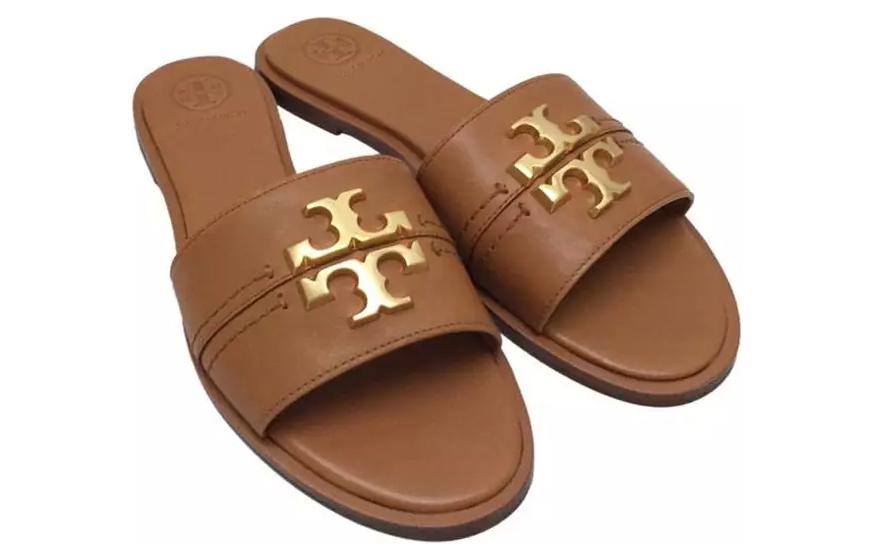 (W) TORY BURCH Open-Toe Slide 'Brown' 圖 2