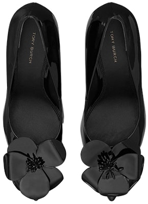 (Women) TORY BURCH Patent Bloom Pointed-Toe Block Heel 'Black' 142995-007 Shop (Women) TORY BURCH Patent Bloom Pointed-Toe Block Heel 'Black' 142995-007