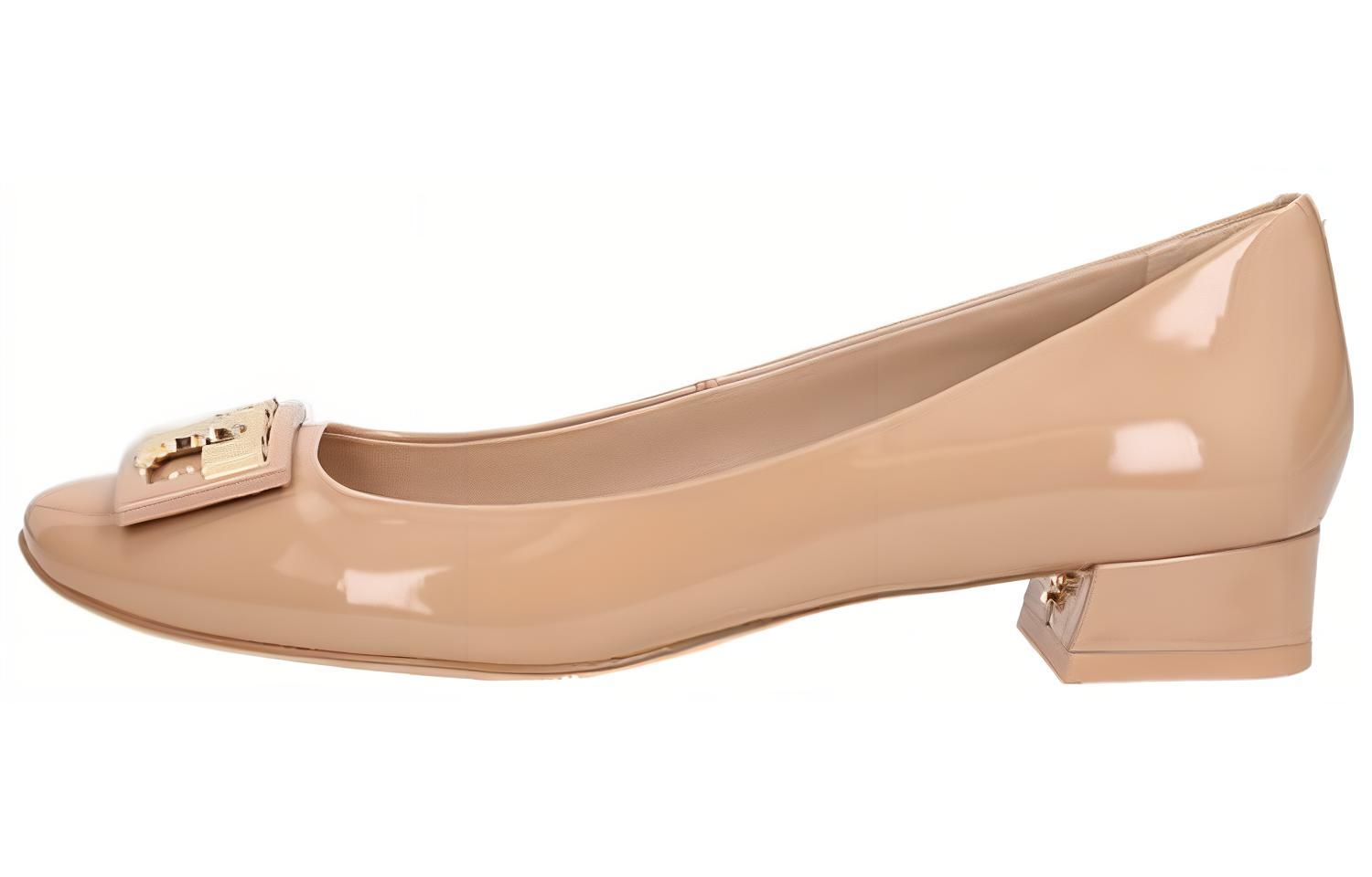 (W) TORY BURCH Patent Leather High Heels 'Beige'